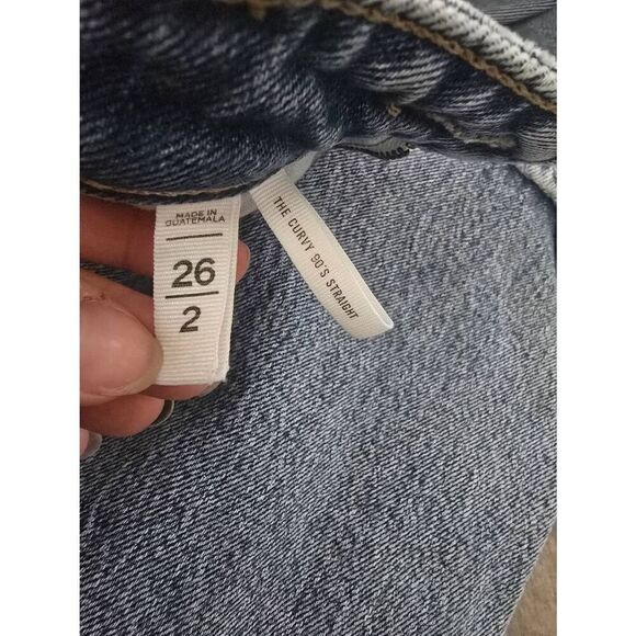 Women's Ann Taylor LOFT Jeans Curvy 90s Straight Size 2 - Picture 7 of 11